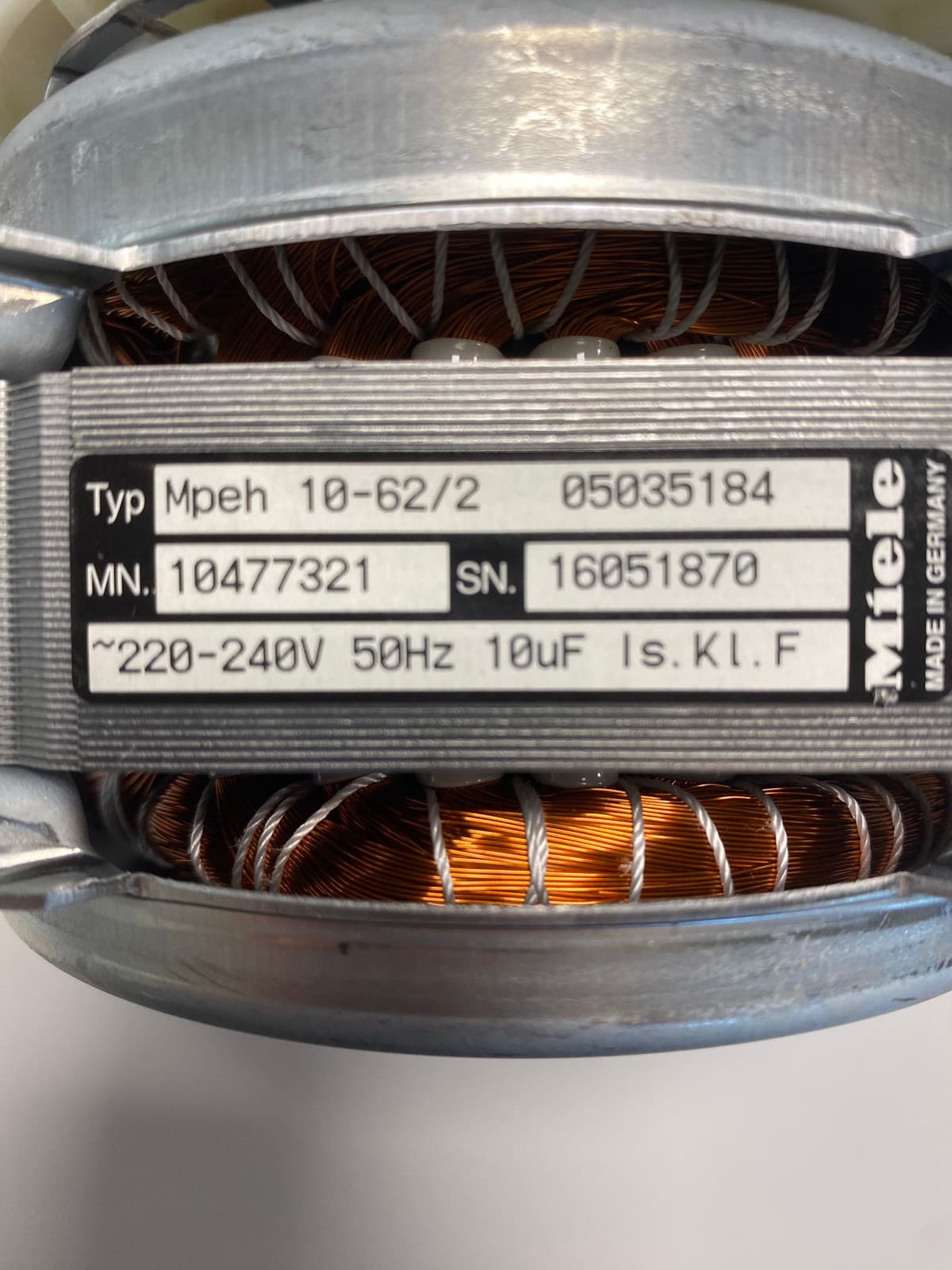 Miele Geschirrspülmaschine Umwälzpumpe Mpeh00-62/2  Refurbished 